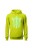 Bluza męska z kapturem Szkielet żebra - limonka