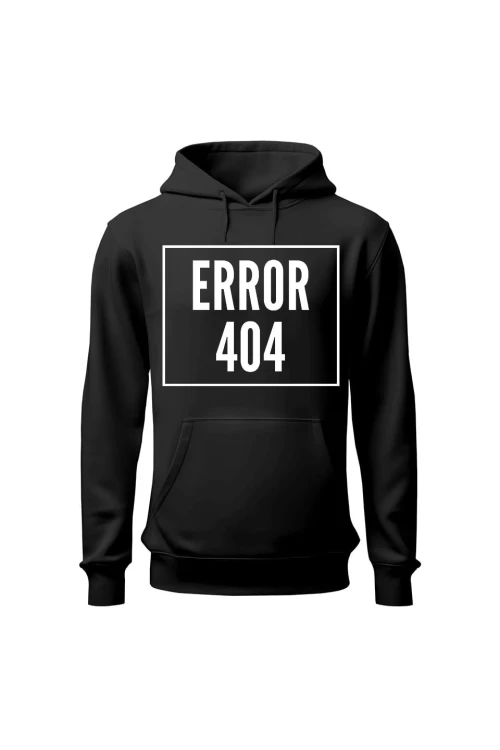 Bluza męska z kapturem 404 error - czarna