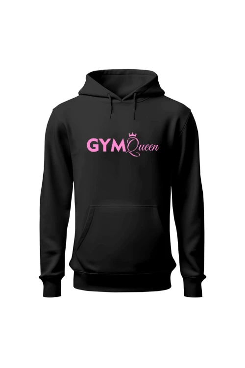 Bluza damska z kapturem Gym Queen - czarna