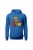 Bluza damska z kapturem Super mom - niebieska
