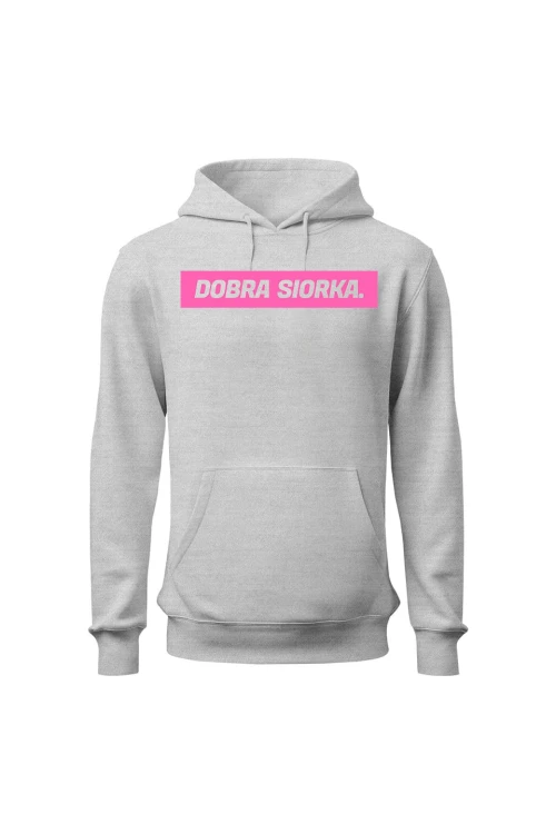 Bluza damska z kapturem Dobra siorka - szara