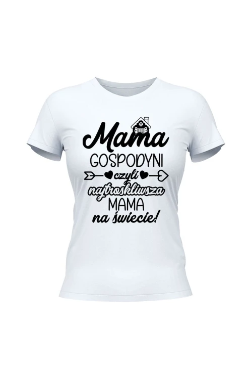 Koszulka damska Mama gospodyni - biała