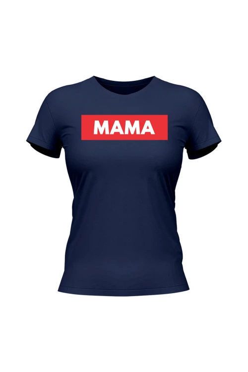 Koszulka damska Mama - granatowa
