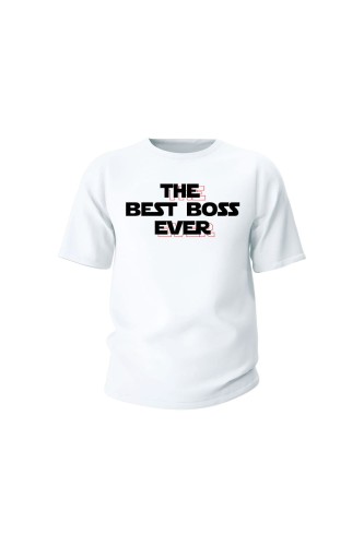 Koszulka dziecięca The best boss ever - biała