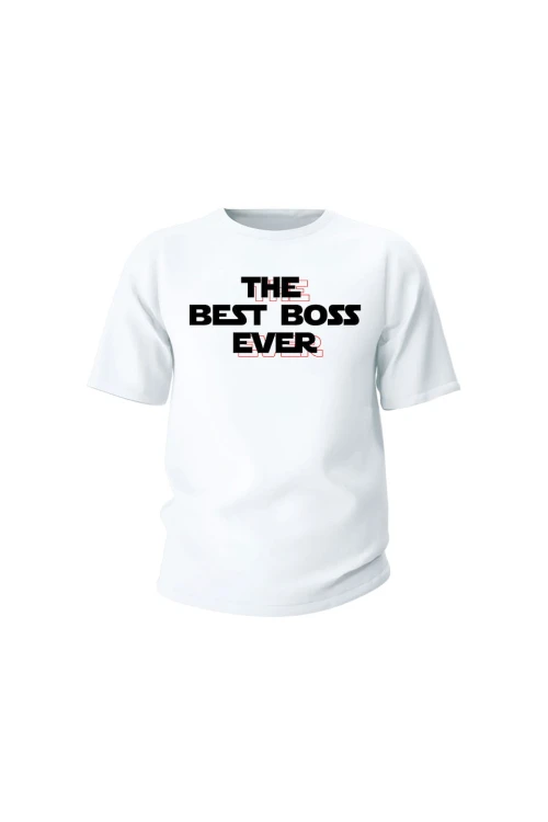 Koszulka dziecięca The best boss ever - biała