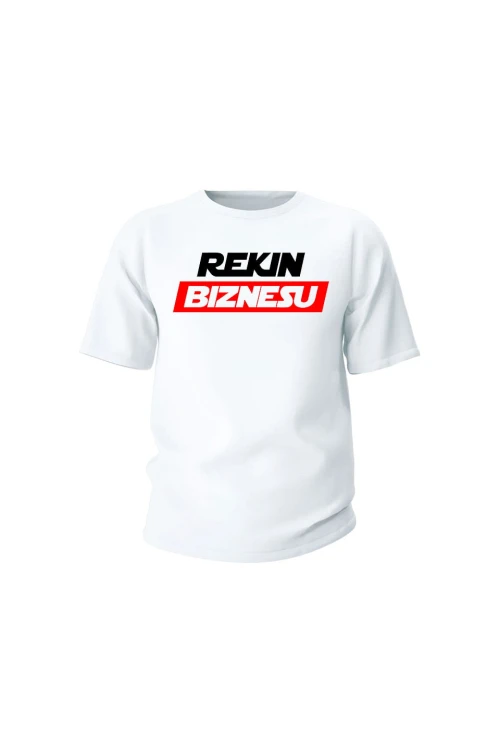 Koszulka dziecięca Rekin biznesu - biała