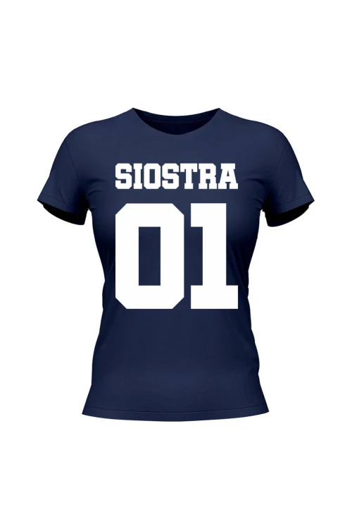 Koszulka damska Siostra 01 - granatowa