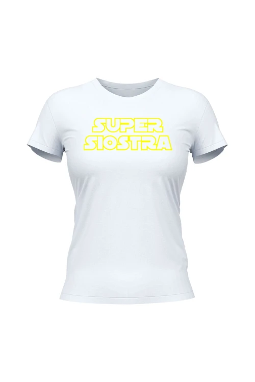 Koszulka damska Super siostra - biała