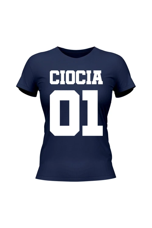 Koszulka damska Ciocia 01 - granatowa
