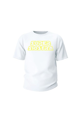 Koszulka dziecięca Super siostra - biała
