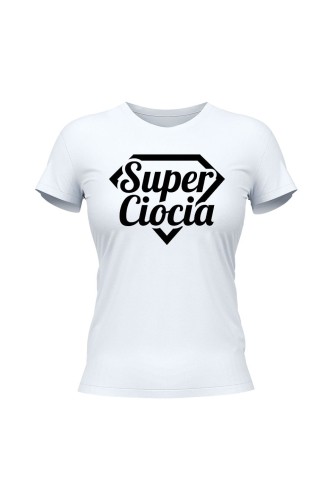 Koszulka damska Super ciocia - biała