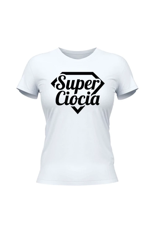 Koszulka damska Super ciocia - biała