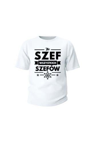 Koszulka dziecięca Szef wszystkich szefów - biała
