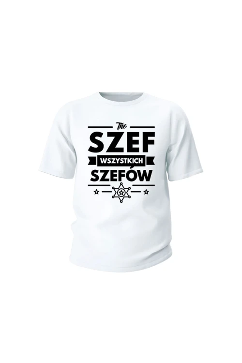 Koszulka dziecięca Szef wszystkich szefów - biała