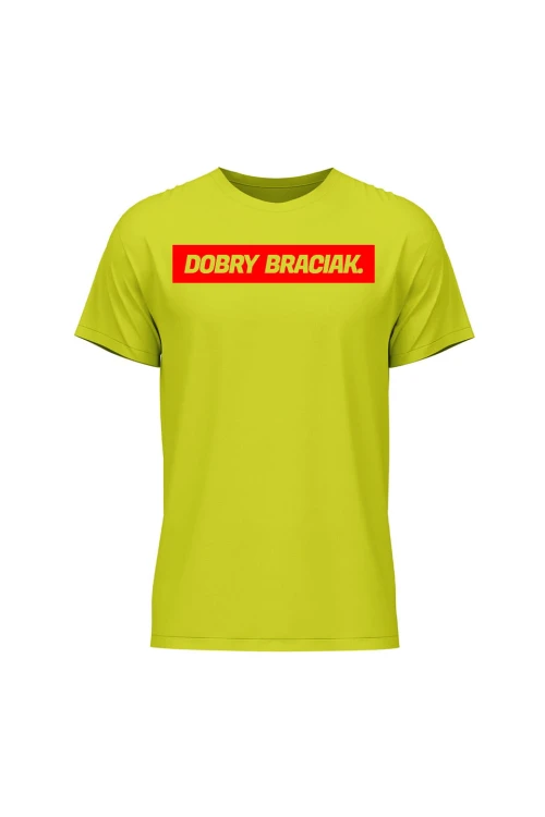 Koszulka męska Dobry braciak - limonka