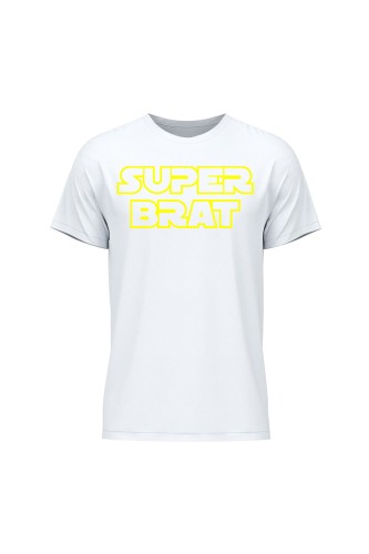 Koszulka męska Super brat - biała