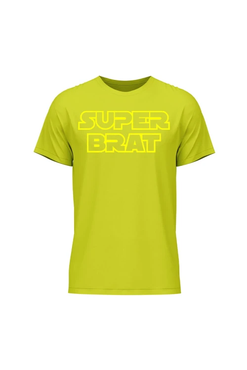 Koszulka męska Super brat - limonka