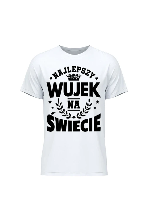Koszulka męska Najlepszy wujek na świecie - biała