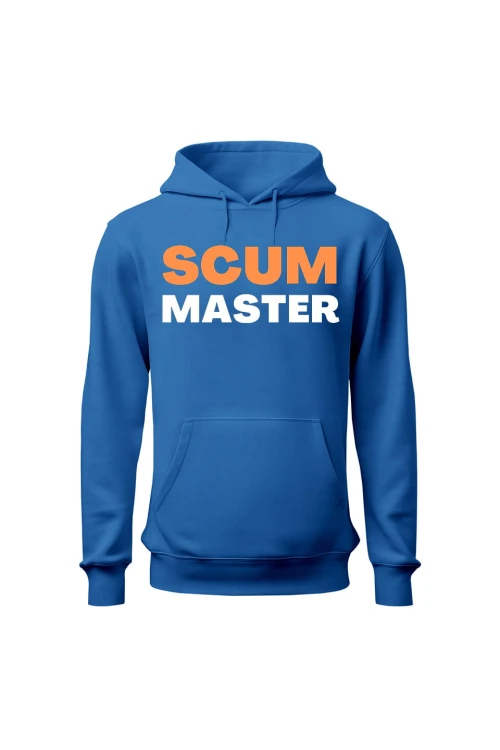 Bluza męska z kapturem Scum master - niebieska
