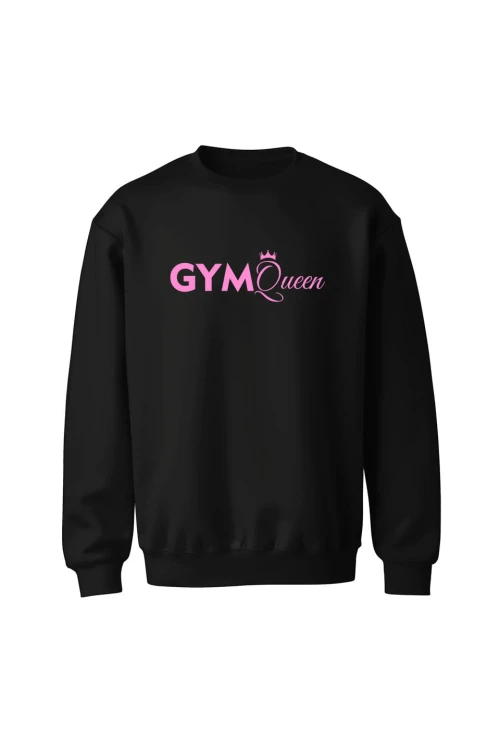Bluza bez kaptura Gym Queen - czarna