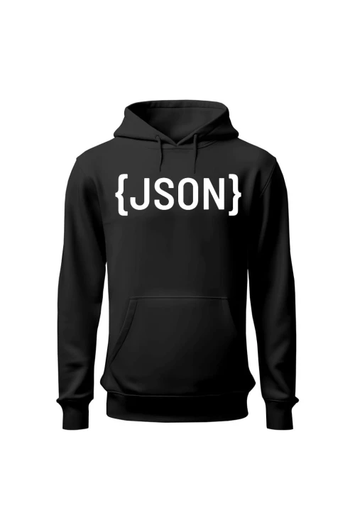 Bluza męska z kapturem JSON - czarna