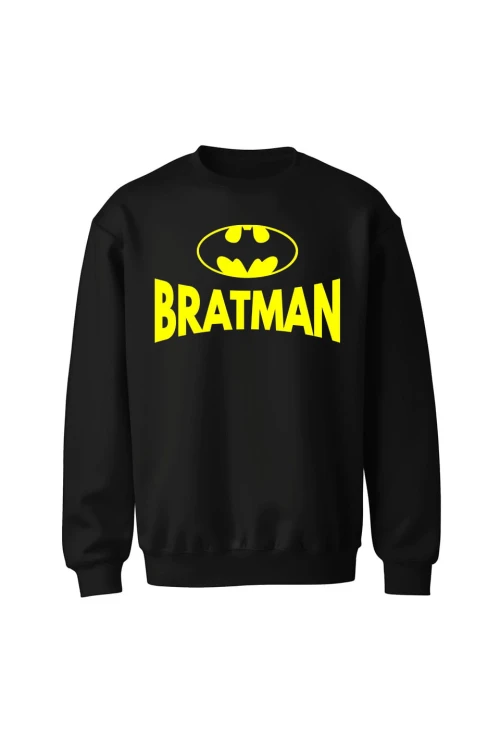 Bluza bez kaptura Bratman - czarna