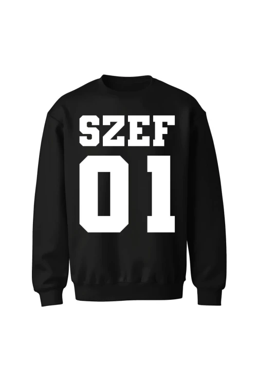 Bluza bez kaptura Szef 01 - czarna