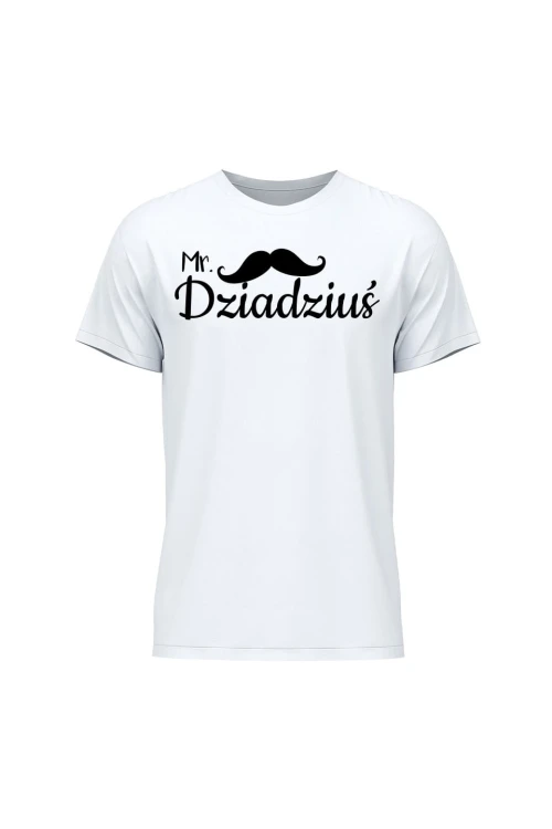 Koszulka męska Mr dziadziuś - biała