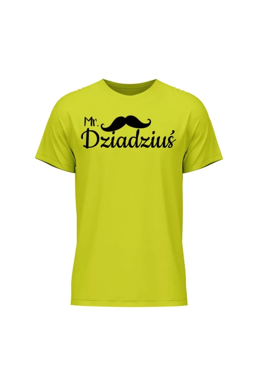 Koszulka męska Mr dziadziuś - limonka