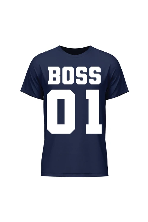 Koszulka męska Boss 01 - granatowa