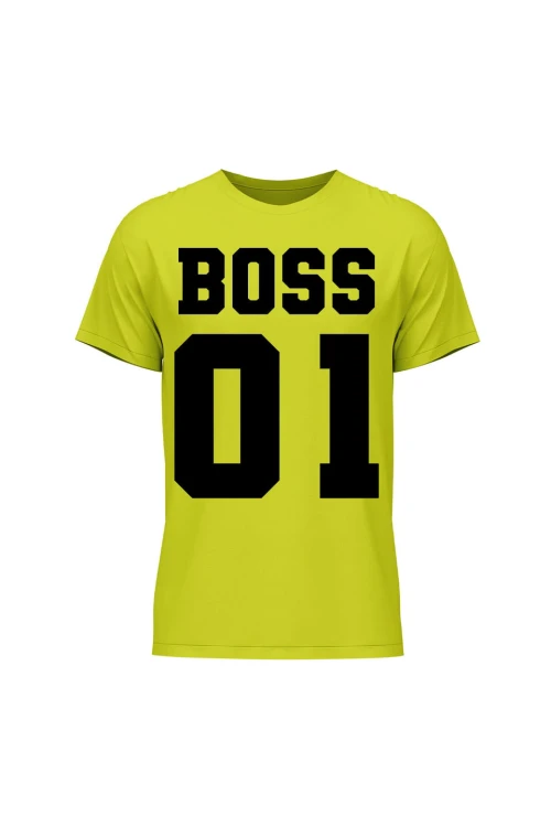 Koszulka męska Boss 01 - limonka