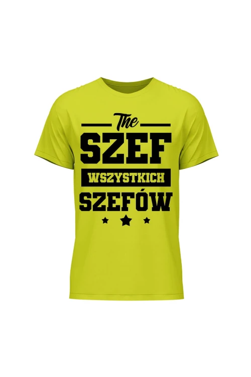 Koszulka męska The szef wszystkich szefów - limonka