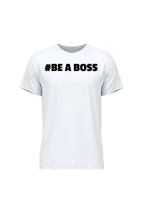Koszulka męska Be a boss - biała