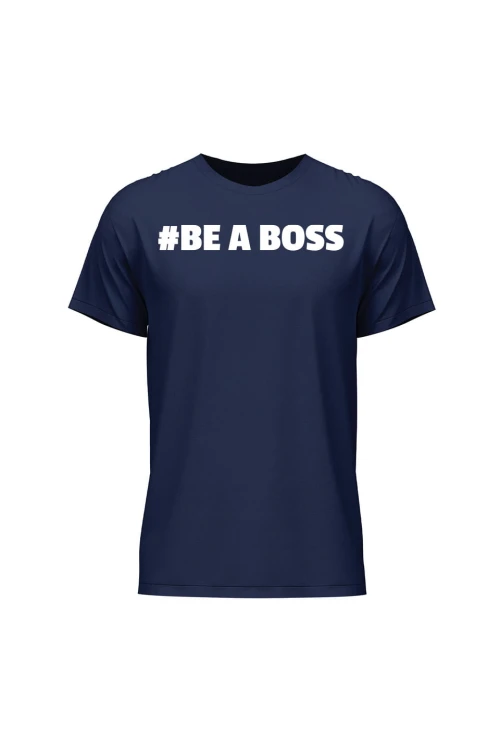 Koszulka męska Be a boss - granatowa