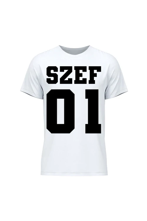 Koszulka męska Szef 01 - biała