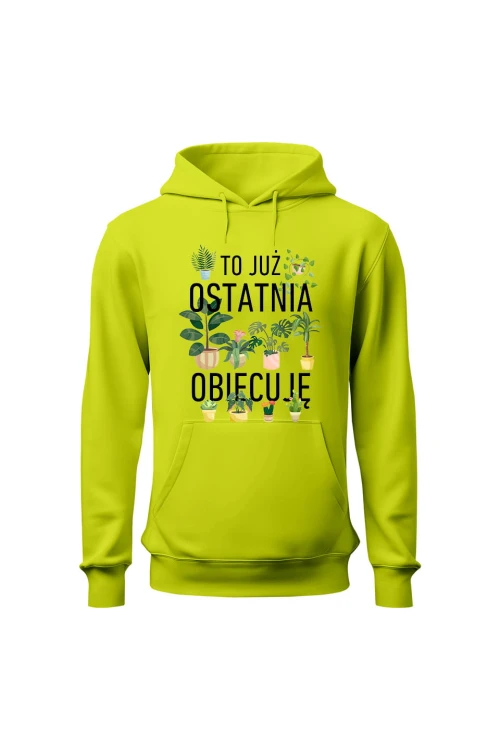 Bluza męska z kapturem To już ostatnia obiecuję - limonka