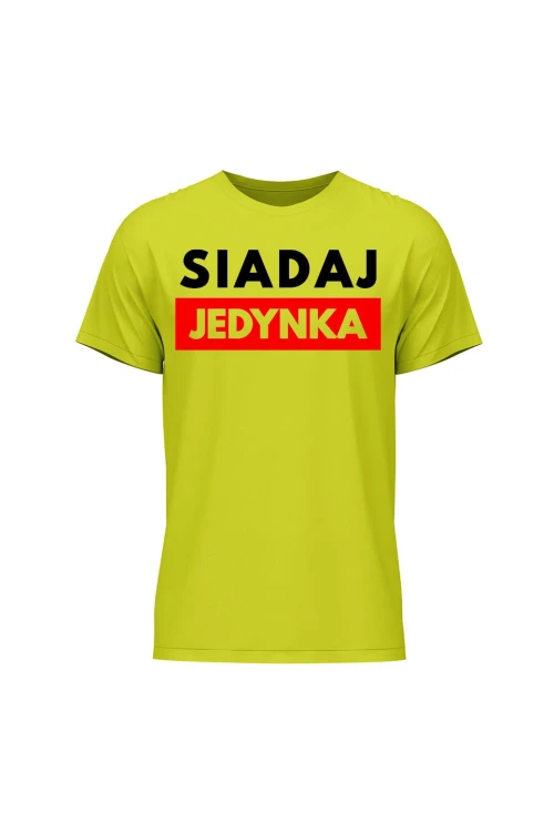 Koszulka męska Siadaj jedynka - limonka