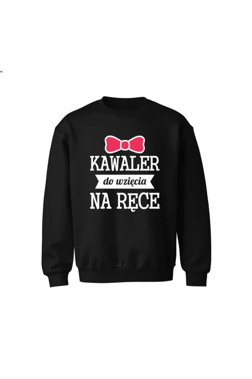 Bluza dziecięca bez kaptura Kawaler do wzięcia na ręce - czarna