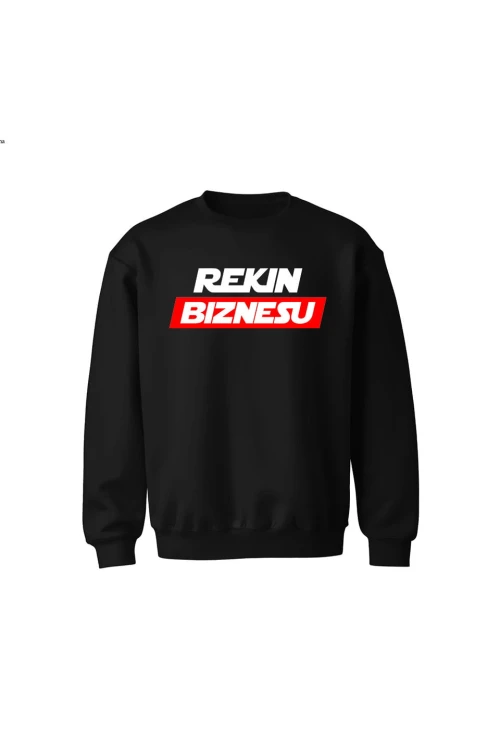 Bluza dziecięca bez kaptura Rekin biznesu - czarna