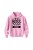 Bluza dziecięca z kapturem Im the boss im never wrong - różowa
