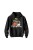 Bluza dziecięca z kapturem Meowy Christmas - czarna