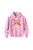 Bluza dziecięca z kapturem Lazy christmas ho ho ho - różowa