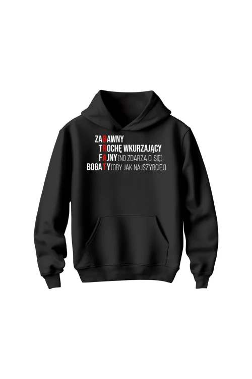 Bluza dziecięca z kapturem Brat cechy krzyżówka - czarna