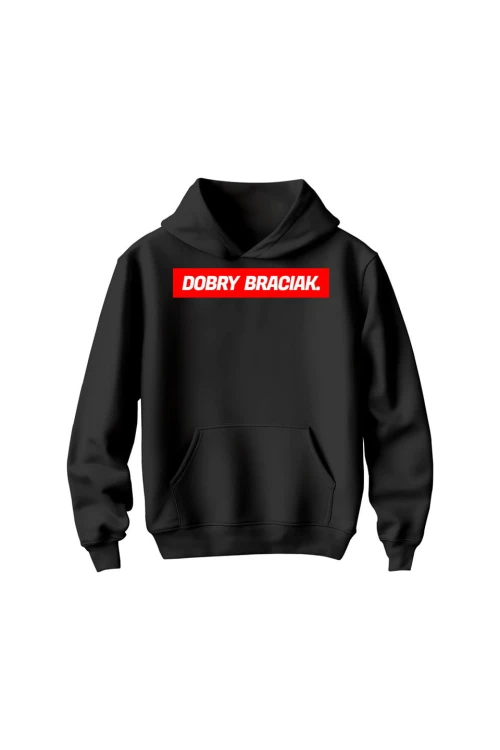 Bluza dziecięca z kapturem Dobry braciak - czarna
