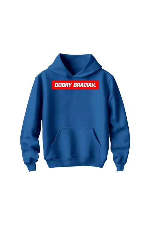 Bluza dziecięca z kapturem Dobry braciak - niebieska