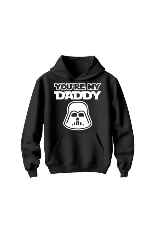 Bluza dziecięca z kapturem You're my daddy - czarna
