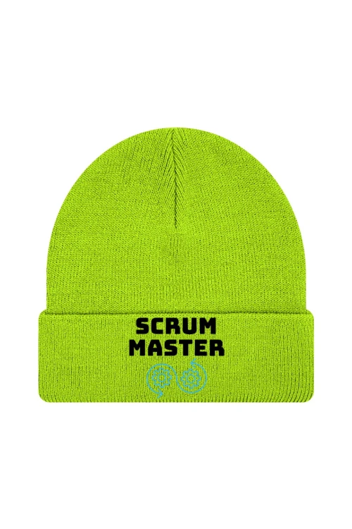 Czapka zimowa Scrum master - limonka