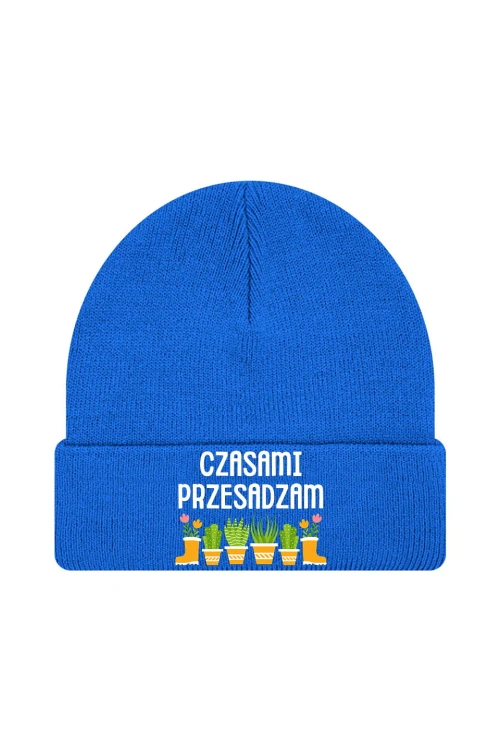 Czapka zimowa Czasami przesadzam - niebieska