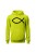 Bluza męska z kapturem Symbol Ryby chrześcijański - limonka