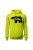 Bluza męska z kapturem Niedźwiedź górski księżyc - limonka